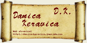Danica Keravica vizit kartica